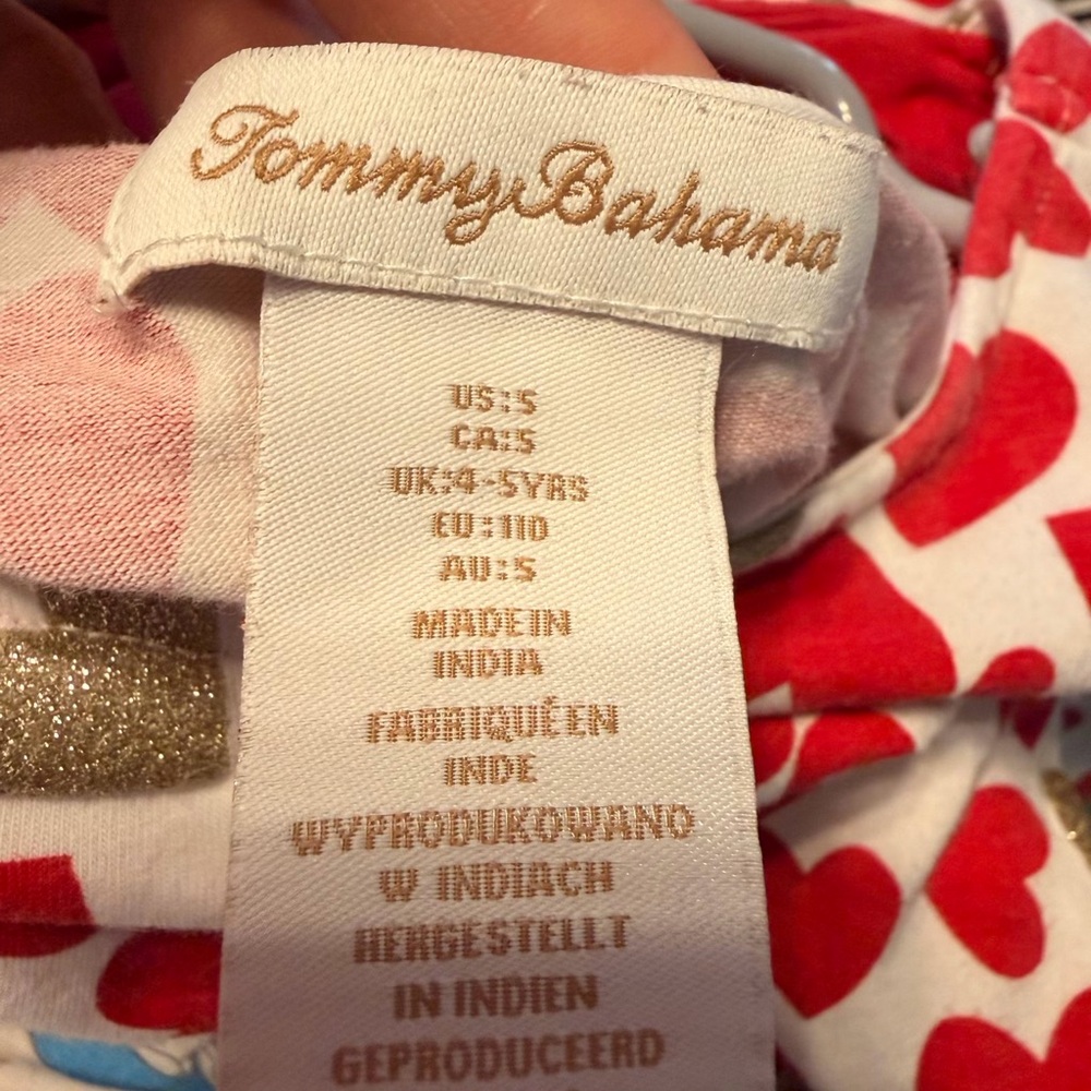 Tommy Bahama White Dress with Red Heart Print - Picture 3 of 3